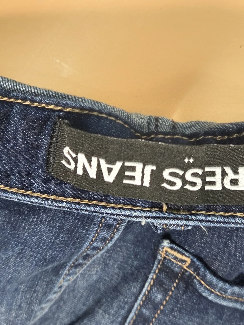 **Express Dark Blue Distressed Denim Jean Shorts** - Picture 11 of 12